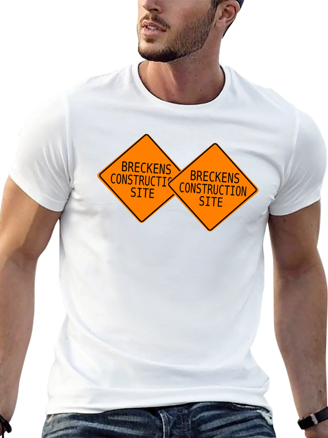 Breckens Construction Site Black T-Shirt