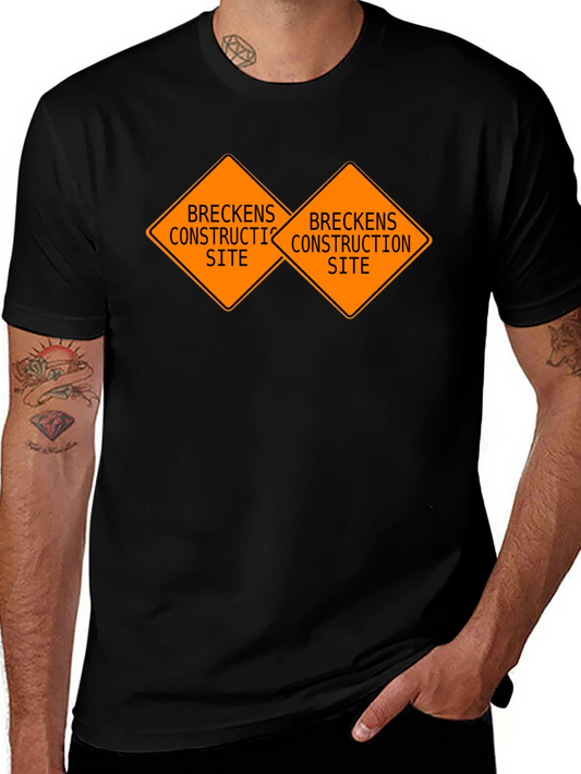 Breckens Construction Site Black T-Shirt