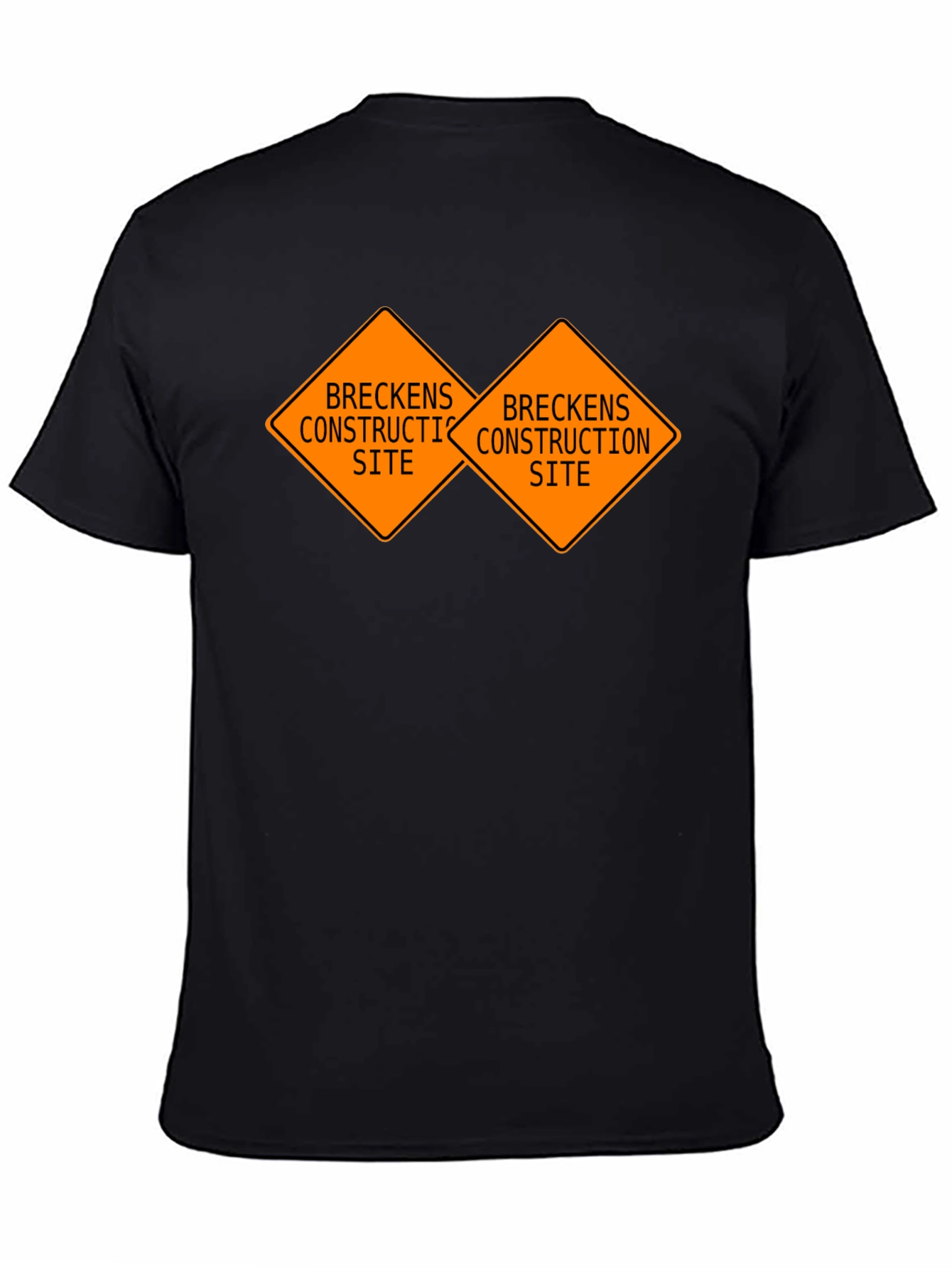 Breckens Construction Site Black T-Shirt