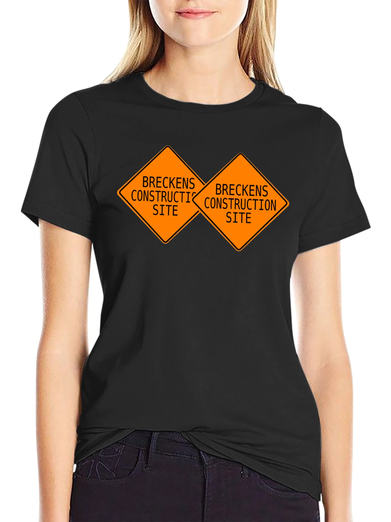Breckens Construction Site Black T-Shirt