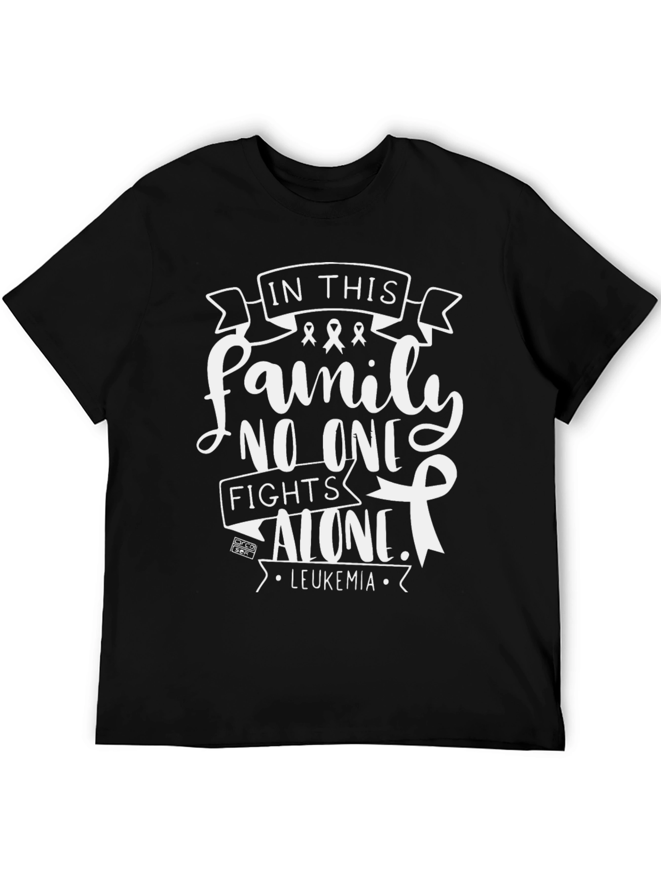 Leukemia Awareness T-Shirt: Family Fights Alone