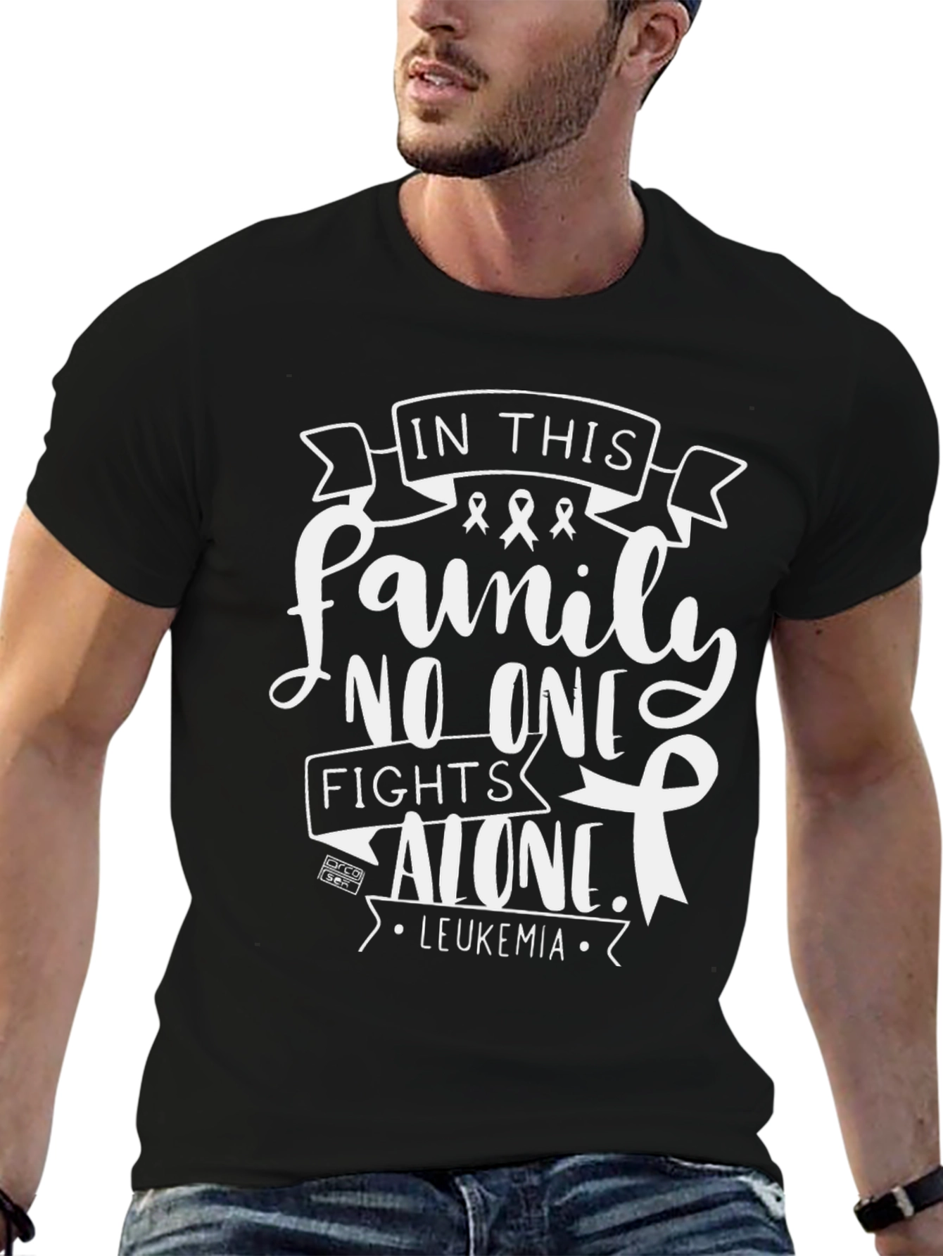 Leukemia Awareness T-Shirt: Family Fights Alone