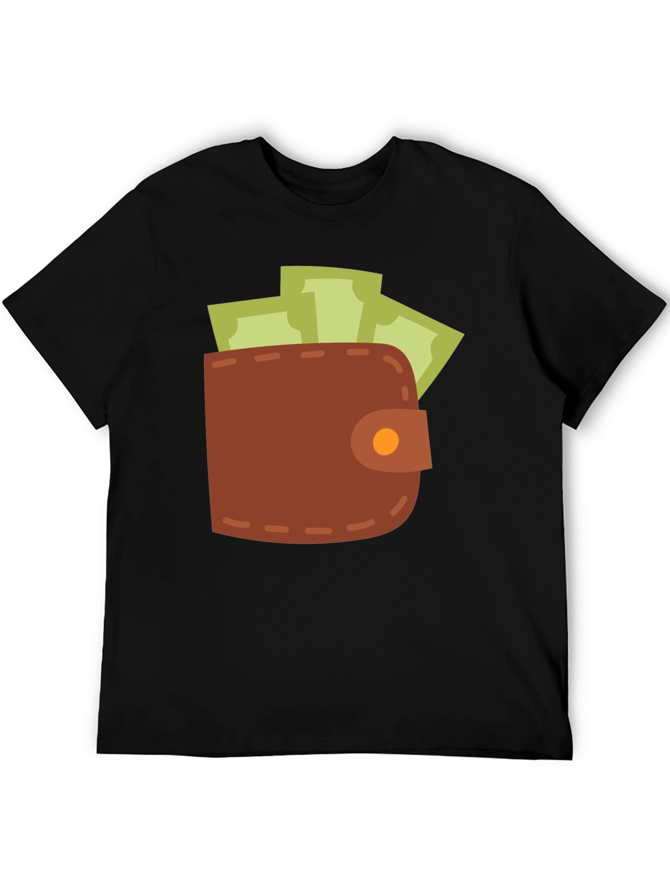 Wallet & Cash Graphic Tee - Funny Money Shirt