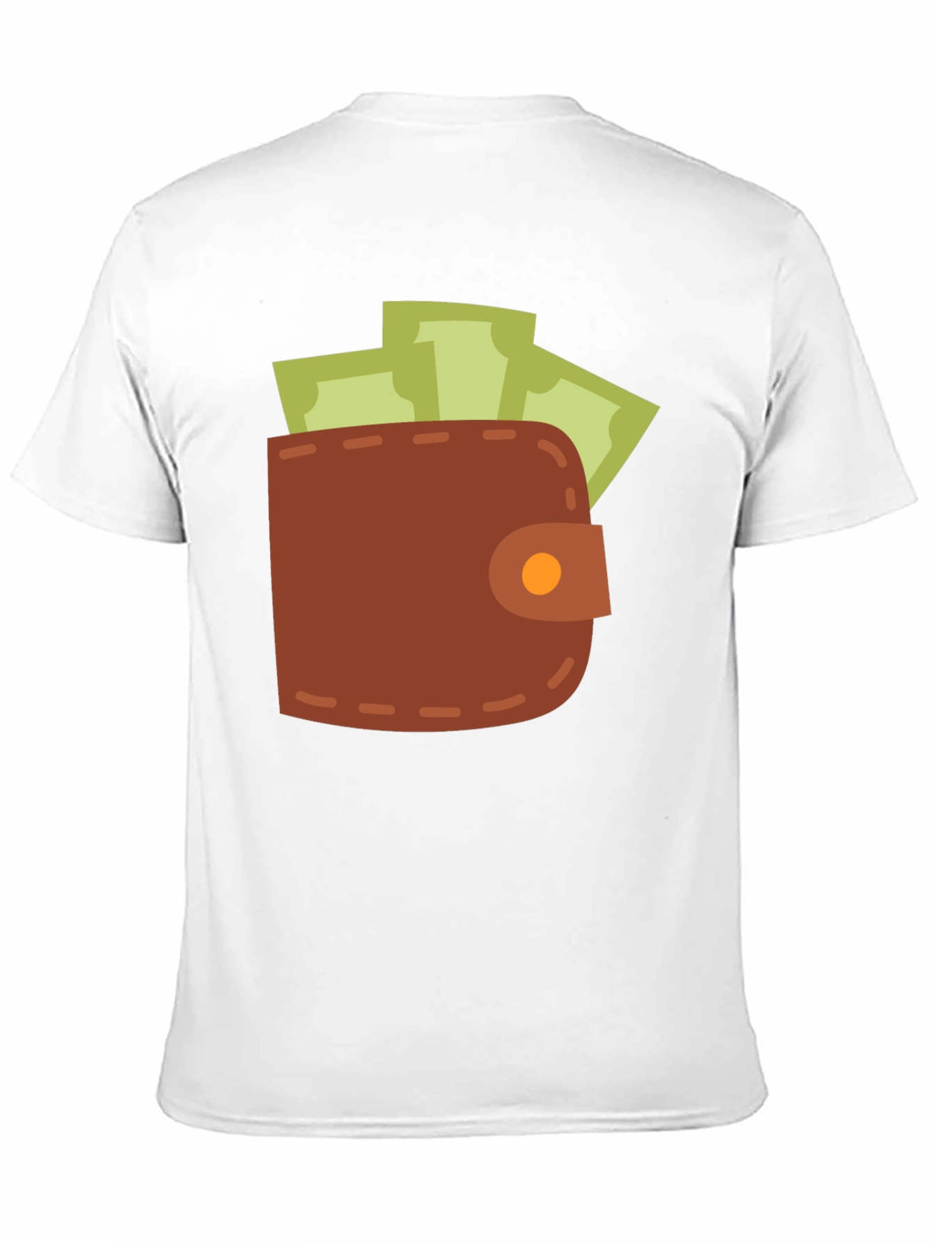 Wallet & Cash Graphic Tee - Funny Money Shirt
