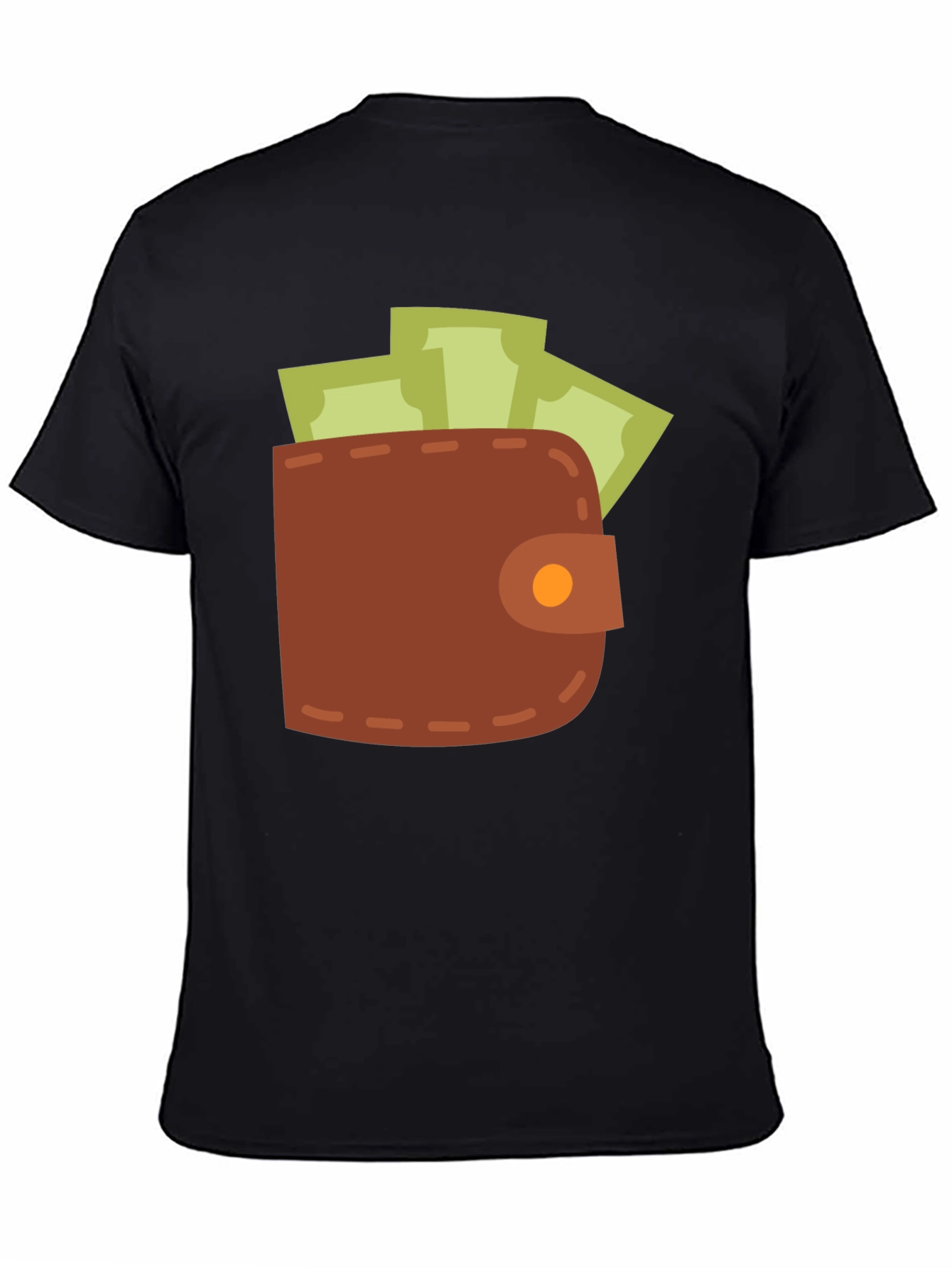 Wallet & Cash Graphic Tee - Funny Money Shirt