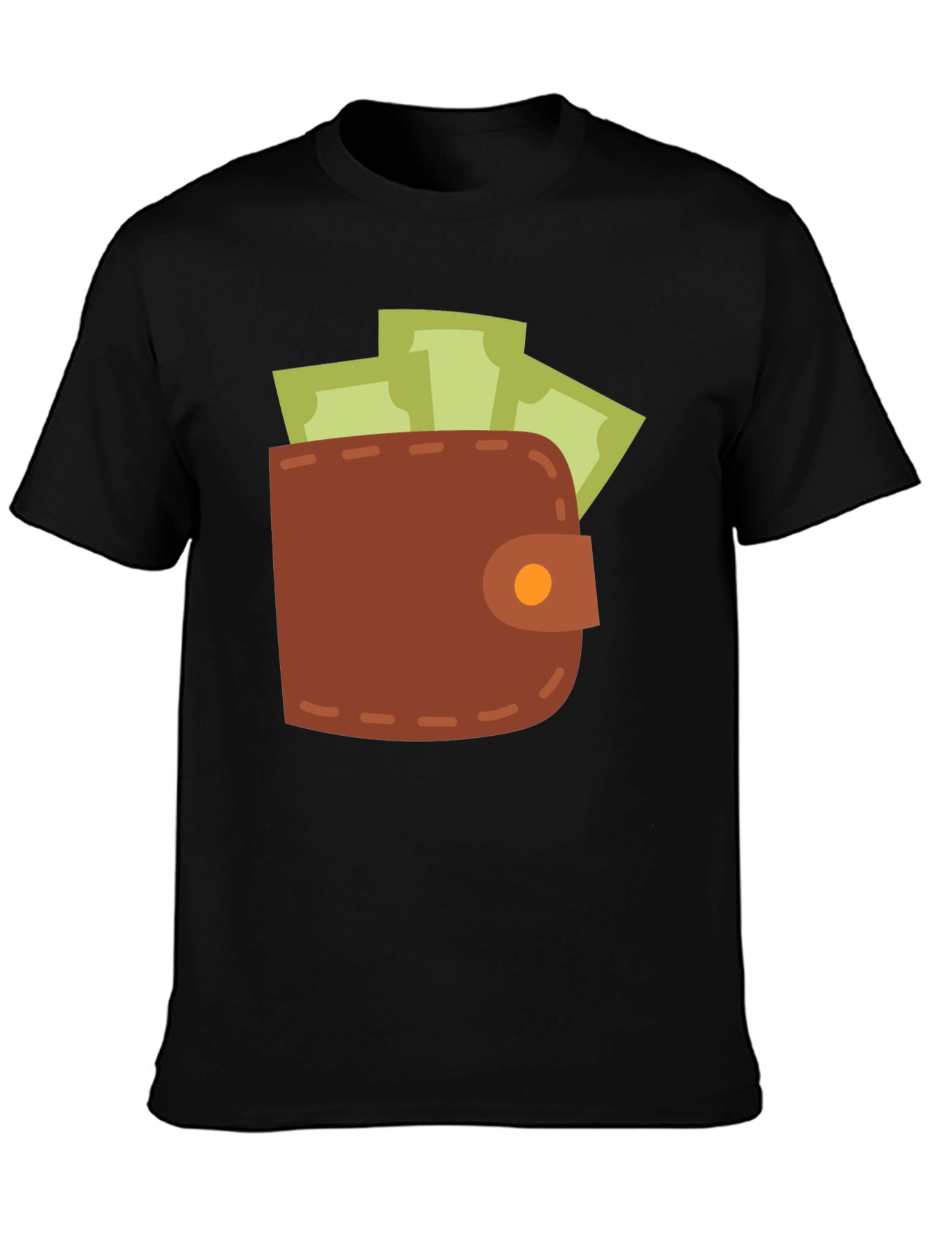 Wallet & Cash Graphic Tee - Funny Money Shirt