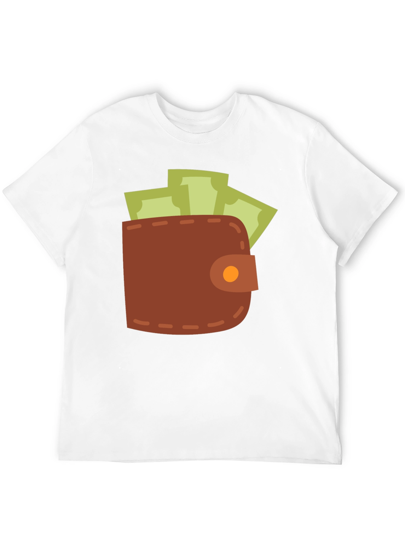 Wallet & Cash Graphic Tee - Funny Money Shirt