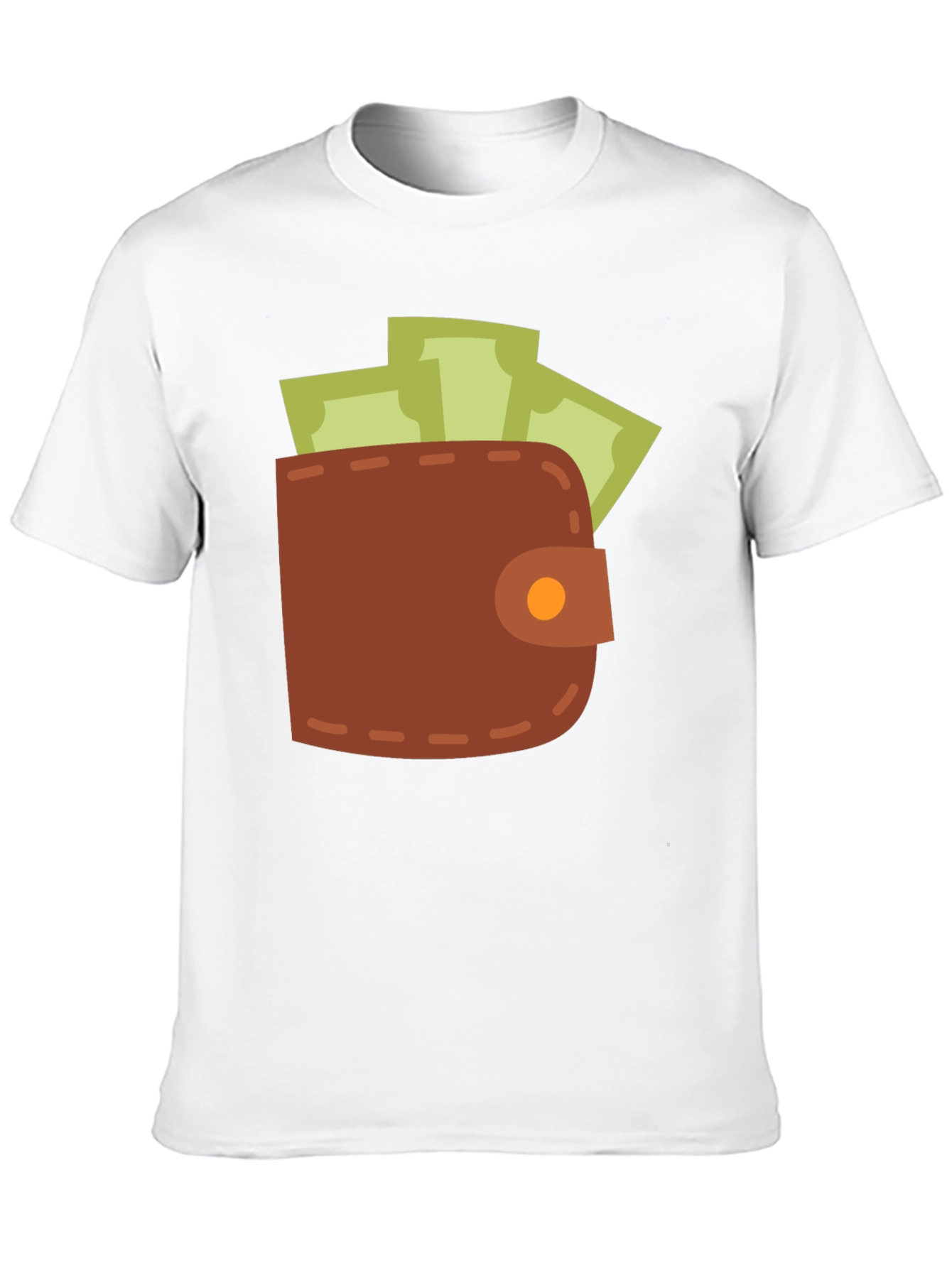 Wallet & Cash Graphic Tee - Funny Money Shirt