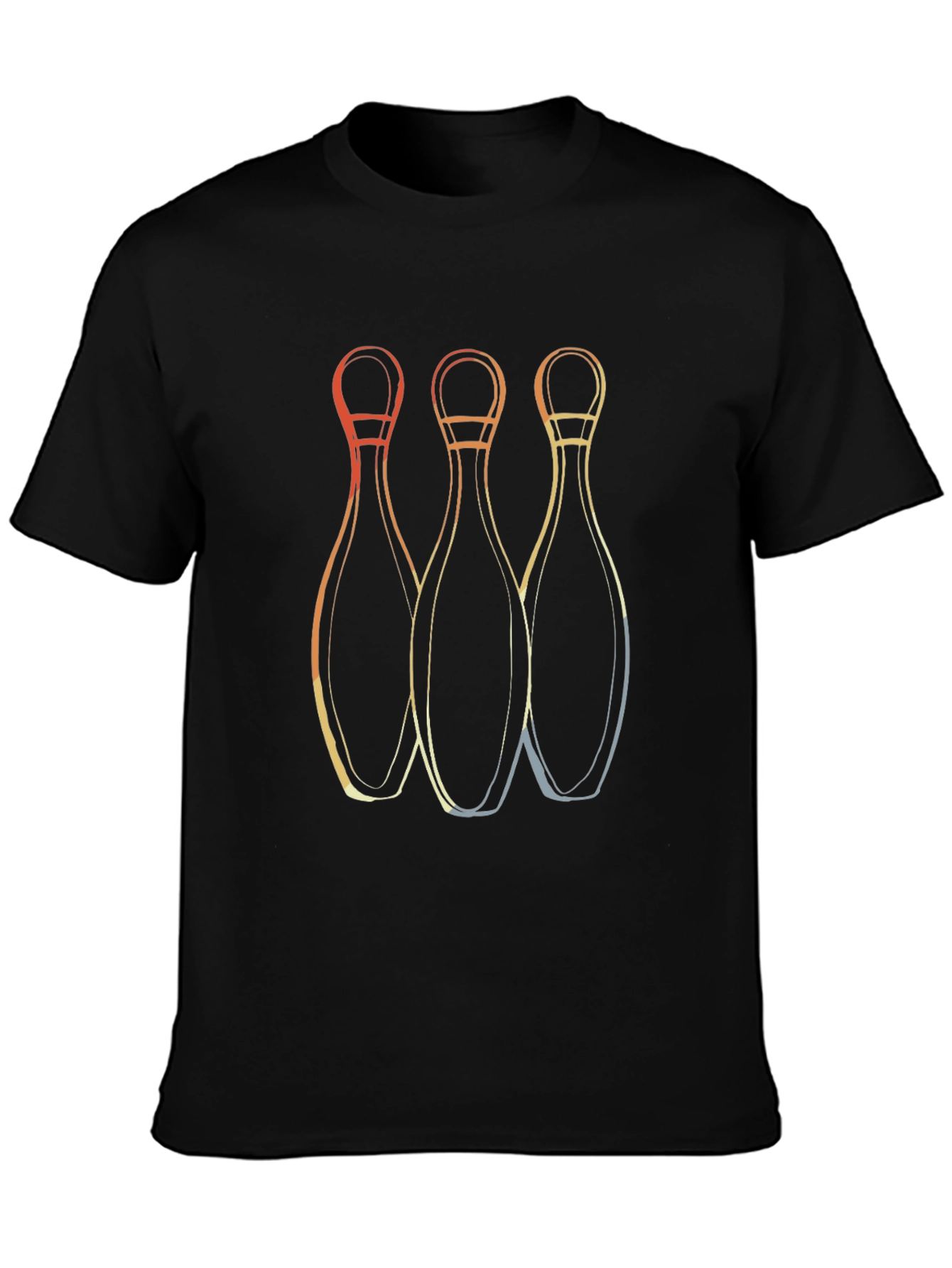 Retro Bowling Pins Graphic T-Shirt