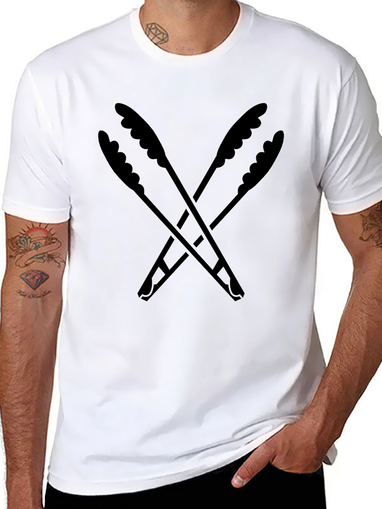 BBQ Tongs Graphic T-Shirt - Grilling Lovers Tee