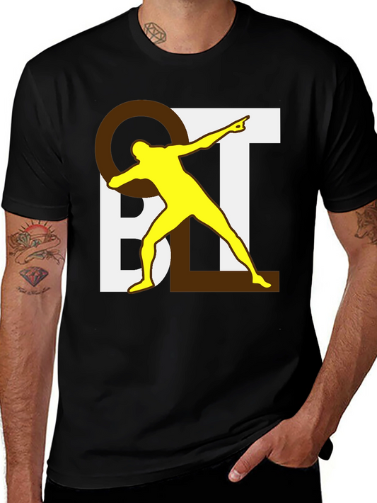 Novelty Graphic Tee - QBL Dabbing Player Black T-Shirt