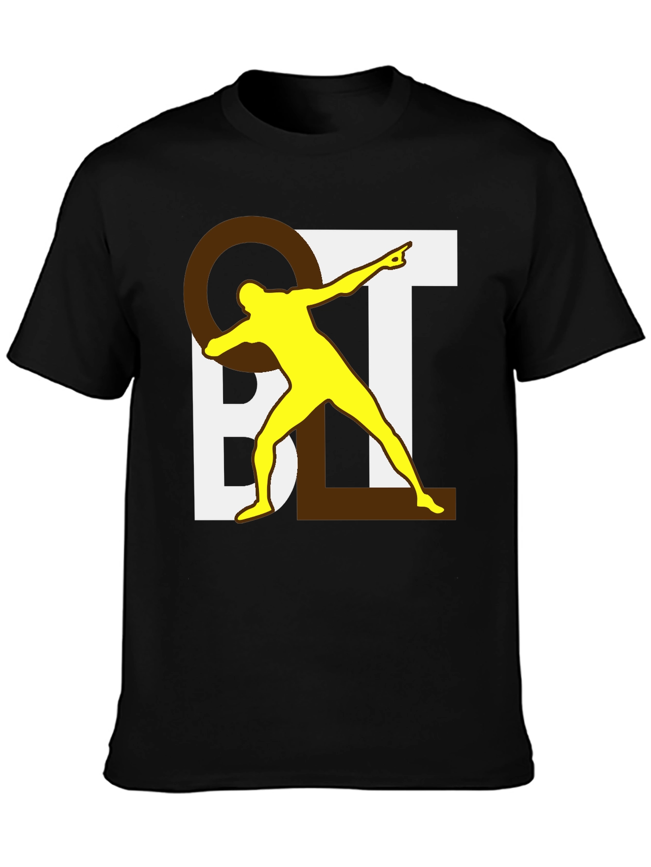 Novelty Graphic Tee - QBL Dabbing Player Black T-Shirt