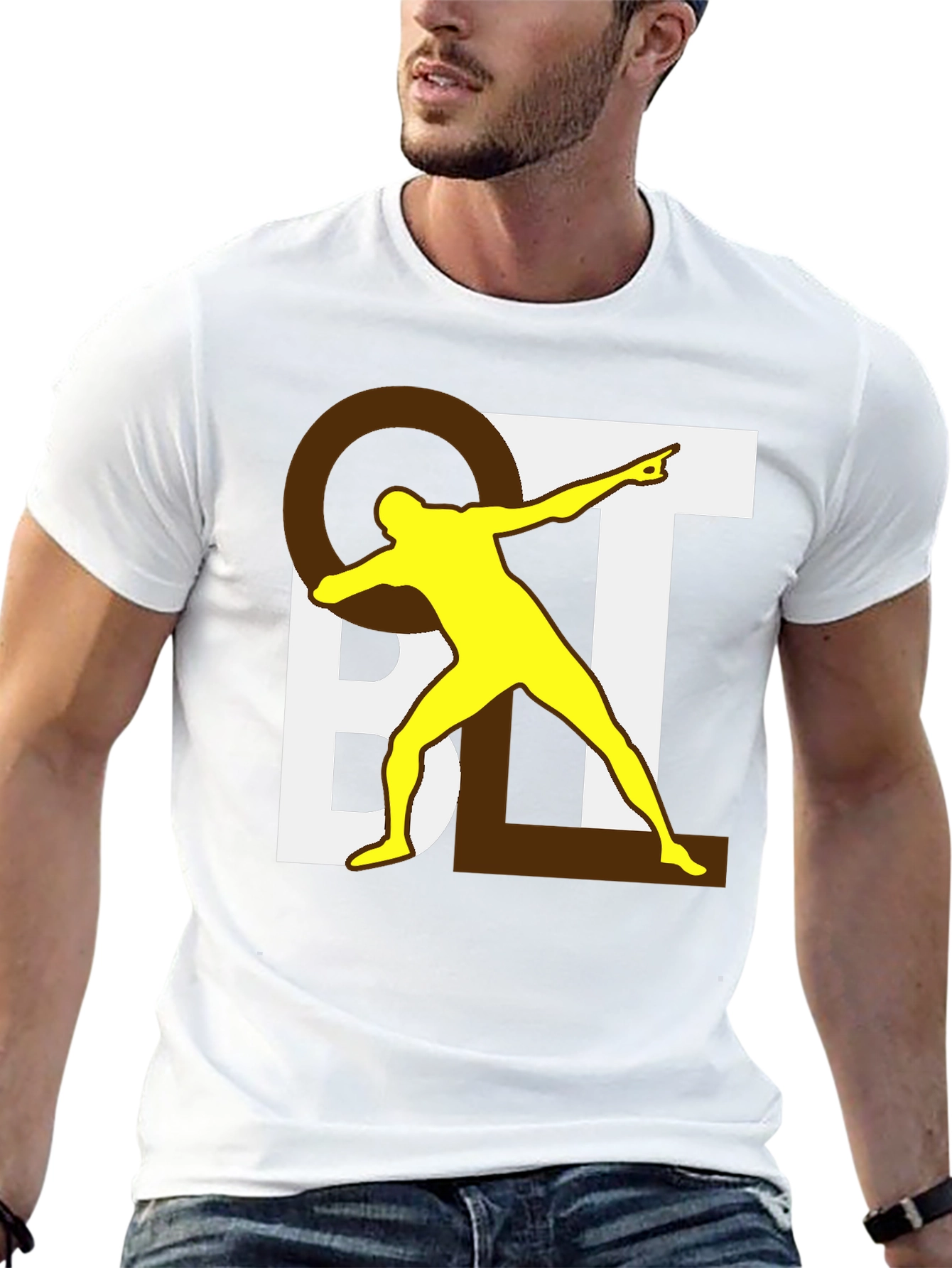 Novelty Graphic Tee - QBL Dabbing Player Black T-Shirt