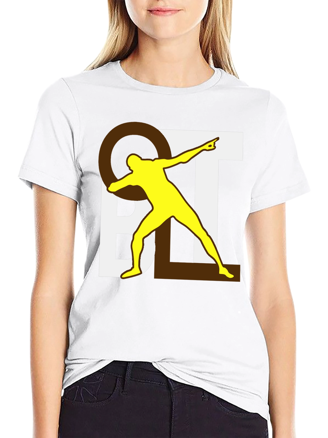 Novelty Graphic Tee - QBL Dabbing Player Black T-Shirt