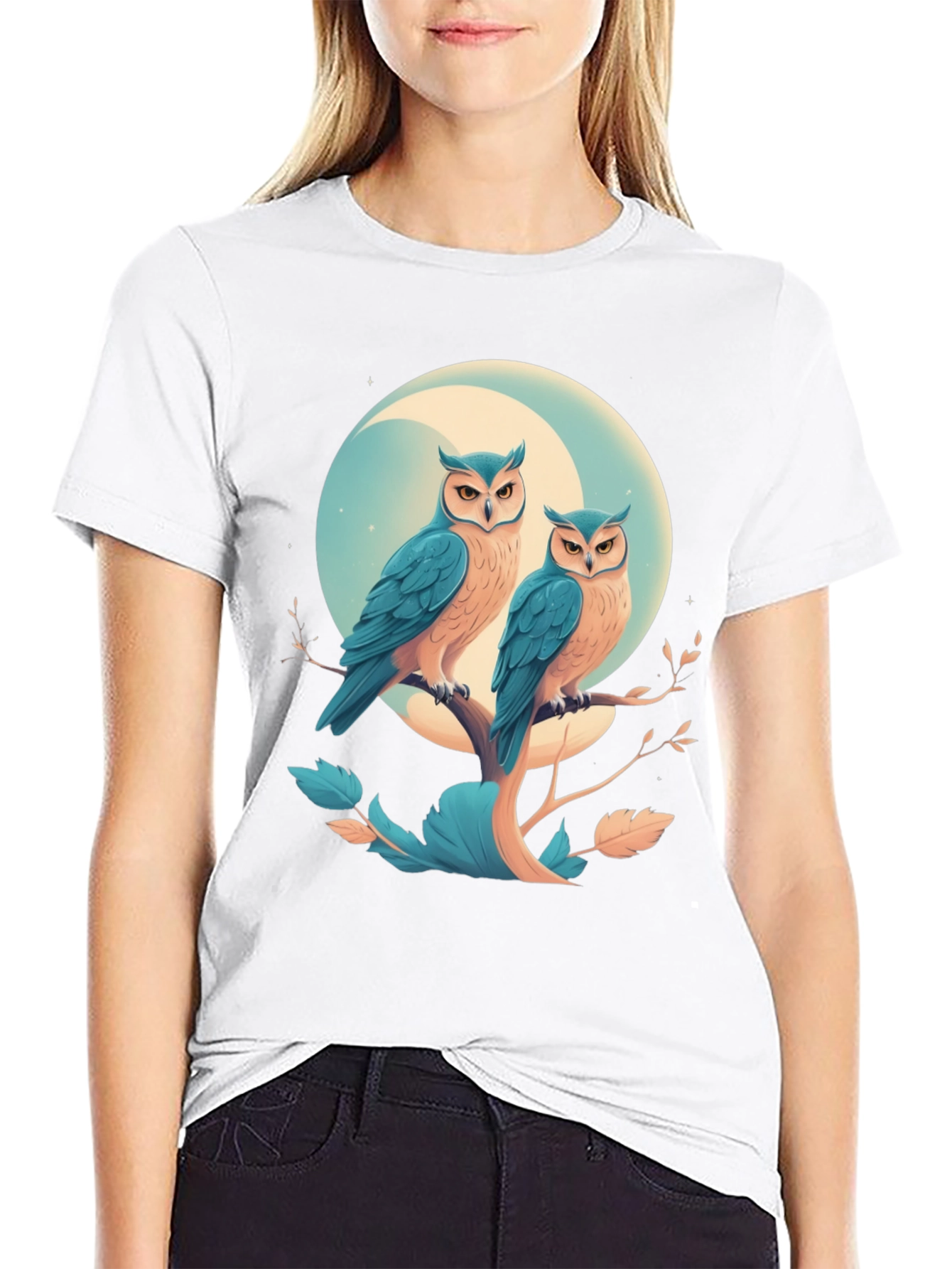 Owl Moon T-Shirt - Unique Graphic Tee