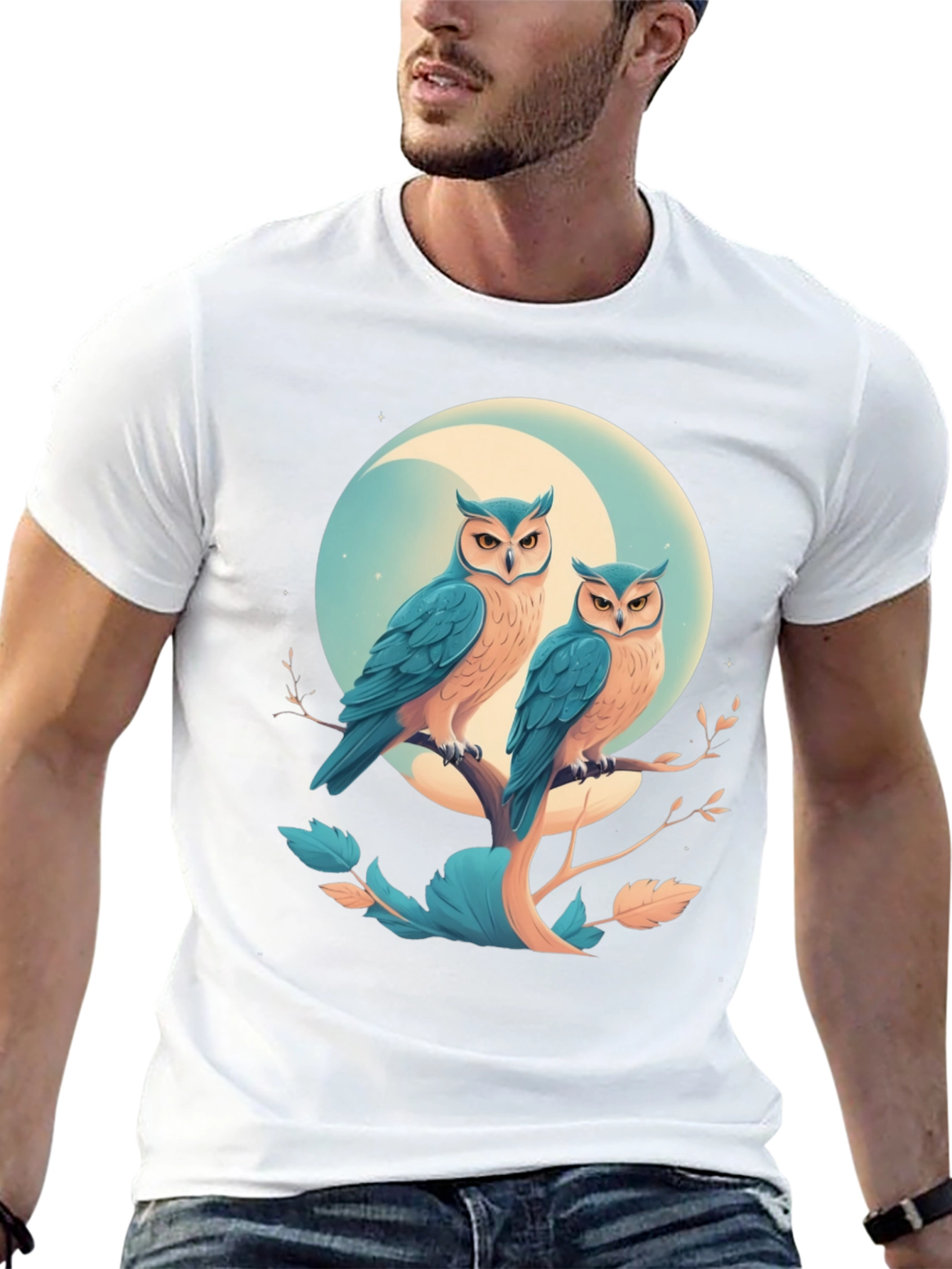 Owl Moon T-Shirt - Unique Graphic Tee