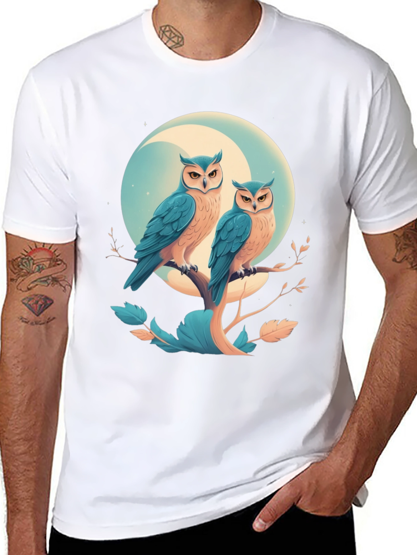 Owl Moon T-Shirt - Unique Graphic Tee