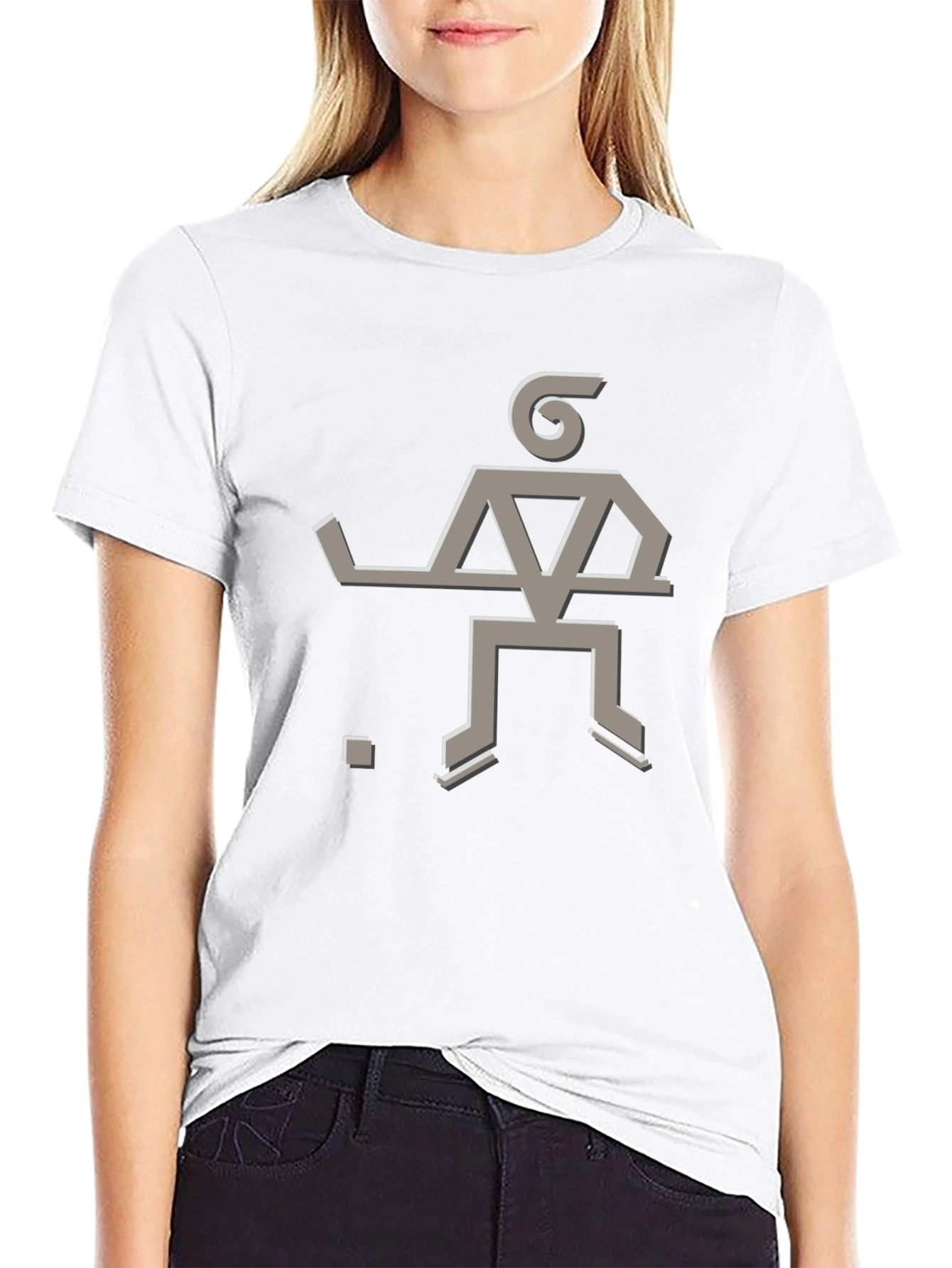 Hockey Player Graphic Tee - Cool Design Soft Cotton