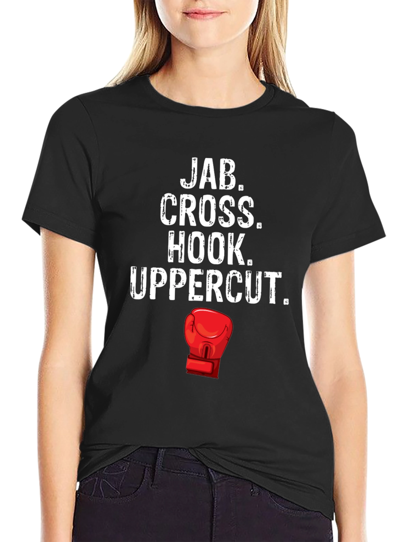 Boxing Jab Cross Hook Uppercut Graphic Tee
