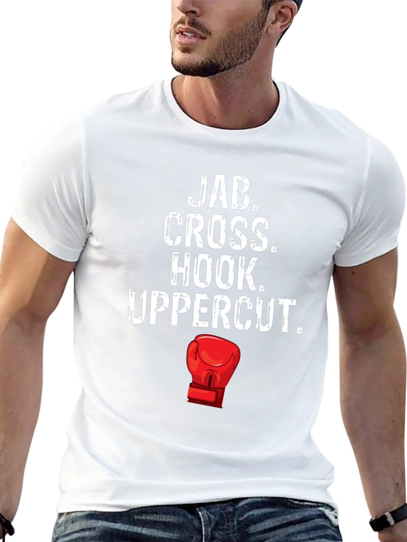 Boxing Jab Cross Hook Uppercut Graphic Tee