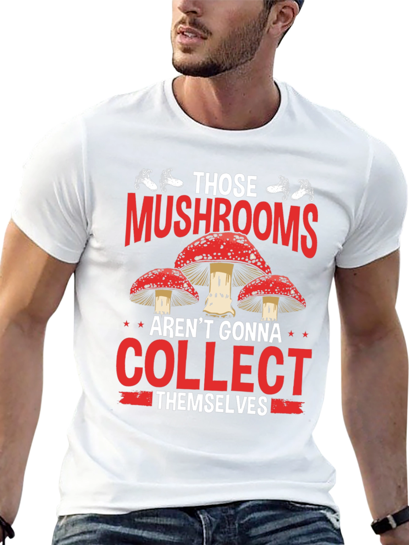 Mushroom Hunting Graphic Tee - Collect Them Yourself!