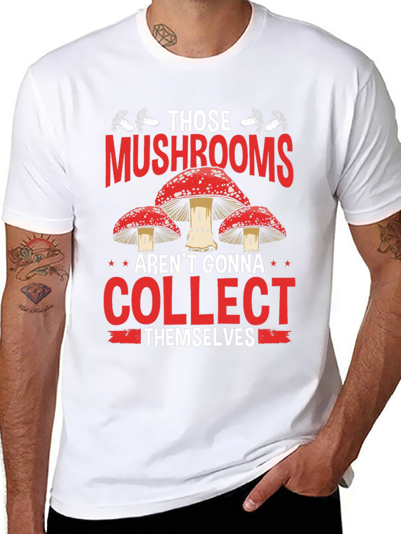 Mushroom Hunting Graphic Tee - Collect Them Yourself!