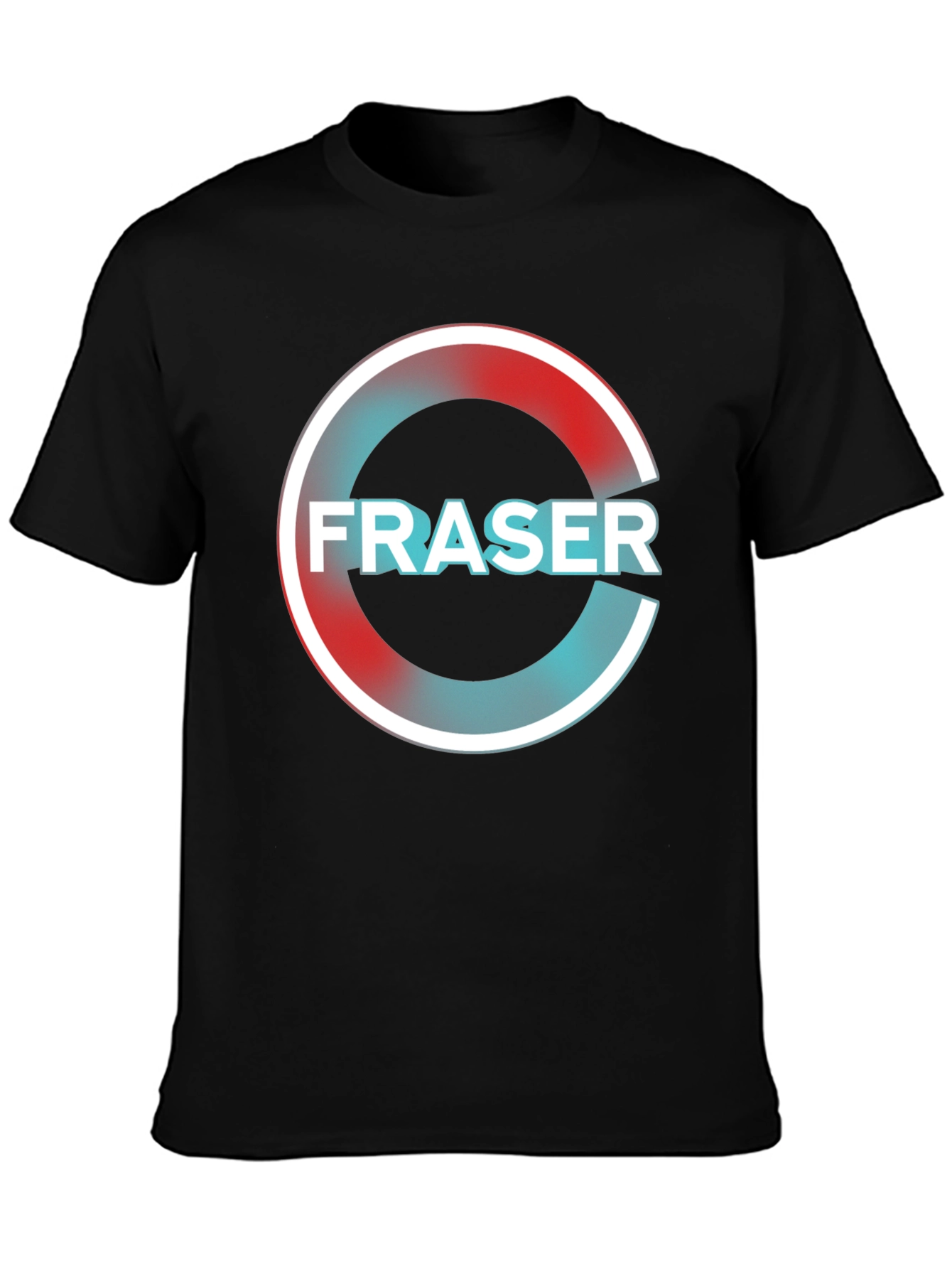 Fraser Graphic Print T-Shirt - Black Casual Tee
