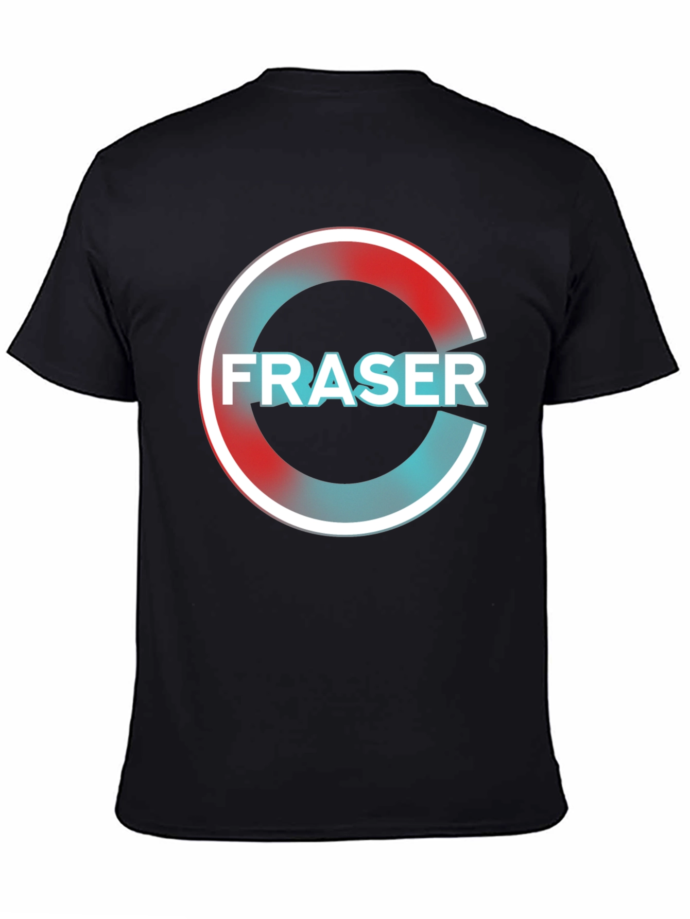 Fraser Graphic Print T-Shirt - Black Casual Tee