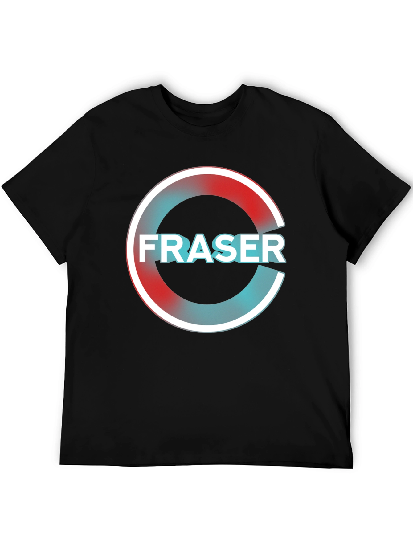 Fraser Graphic Print T-Shirt - Black Casual Tee
