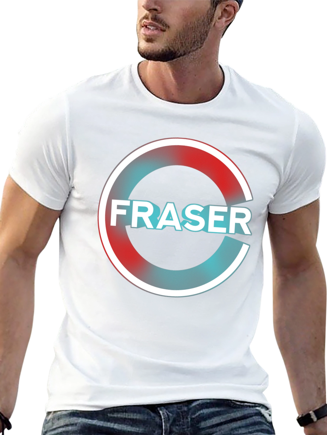 Fraser Graphic Print T-Shirt - Black Casual Tee