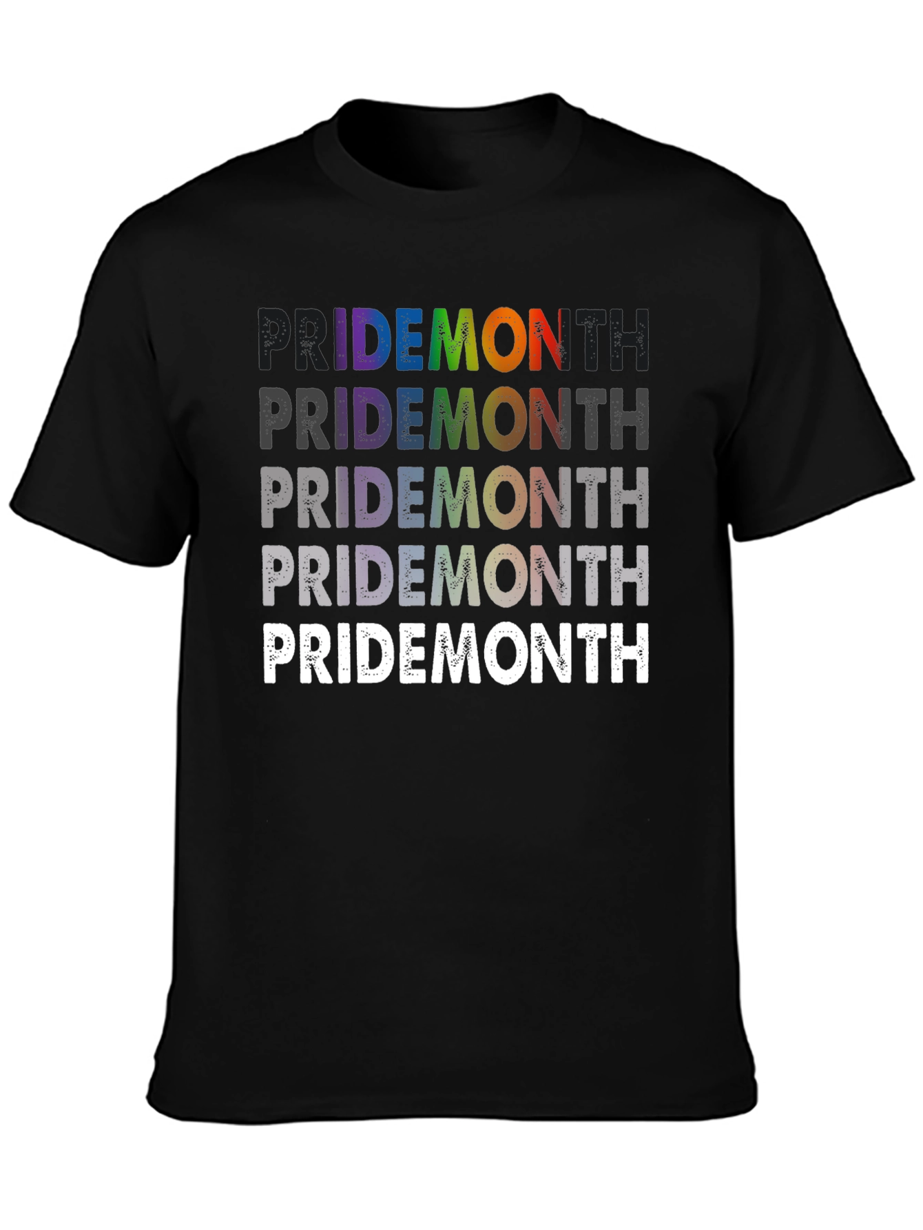 Pride Month Rainbow Graphic T-Shirt