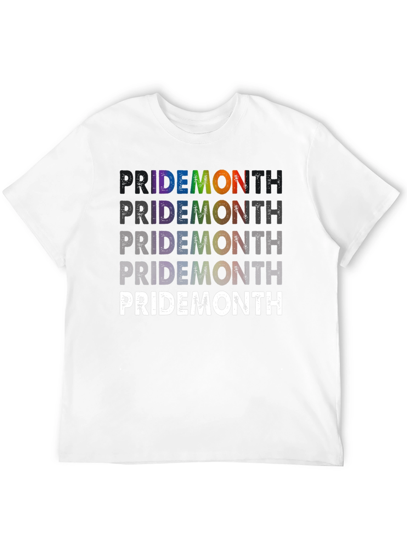 Pride Month Rainbow Graphic T-Shirt
