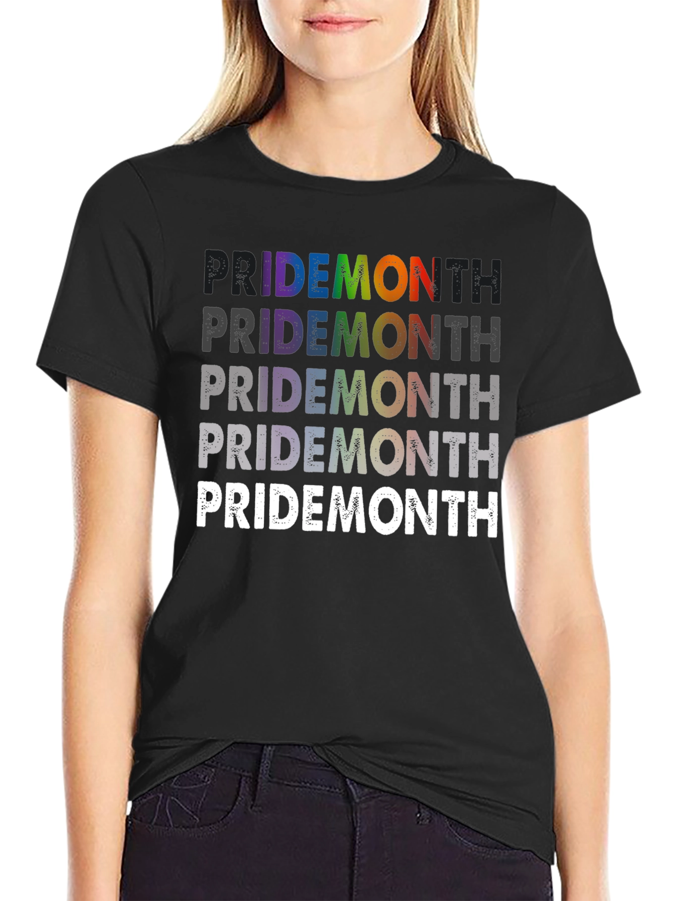 Pride Month Rainbow Graphic T-Shirt