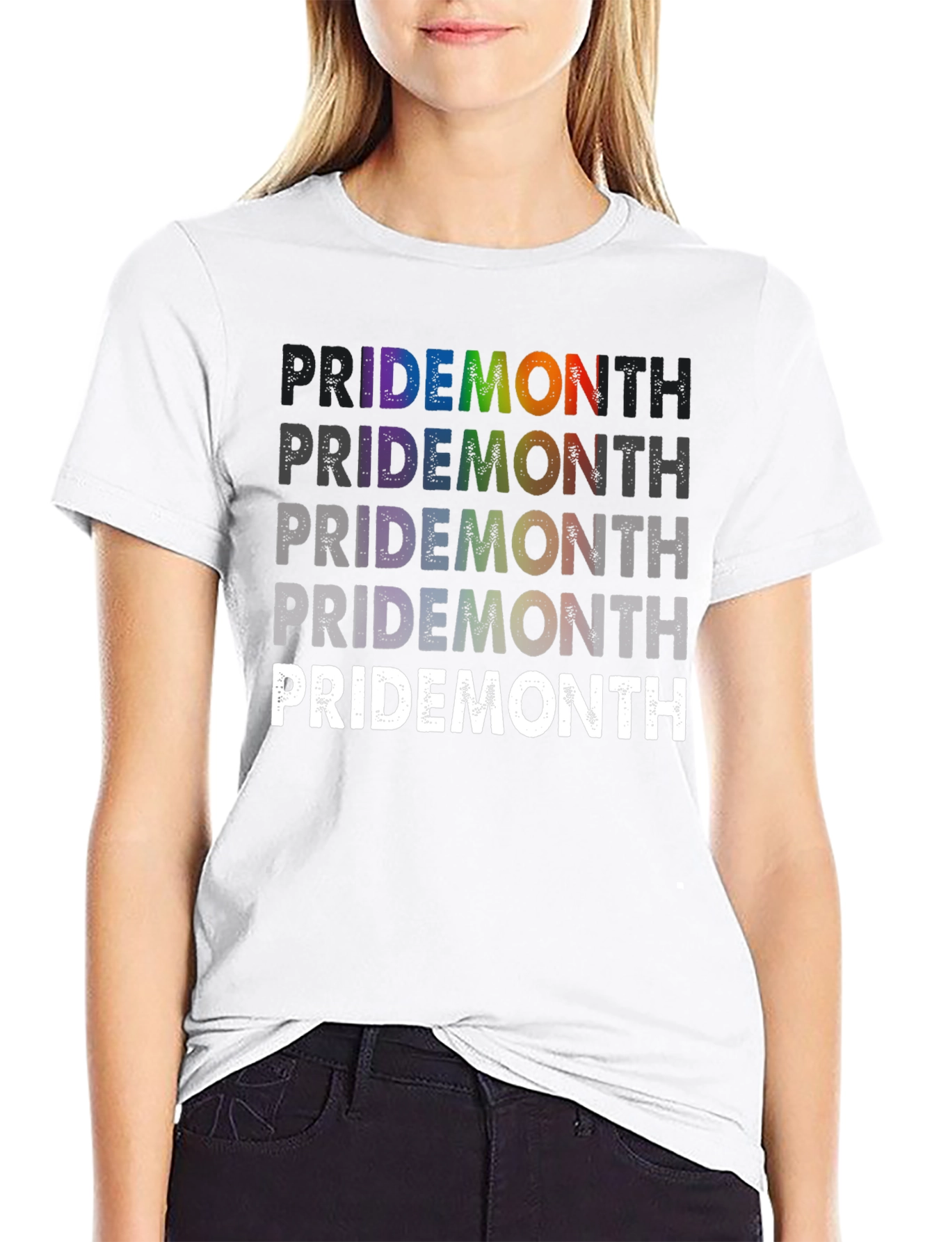 Pride Month Rainbow Graphic T-Shirt