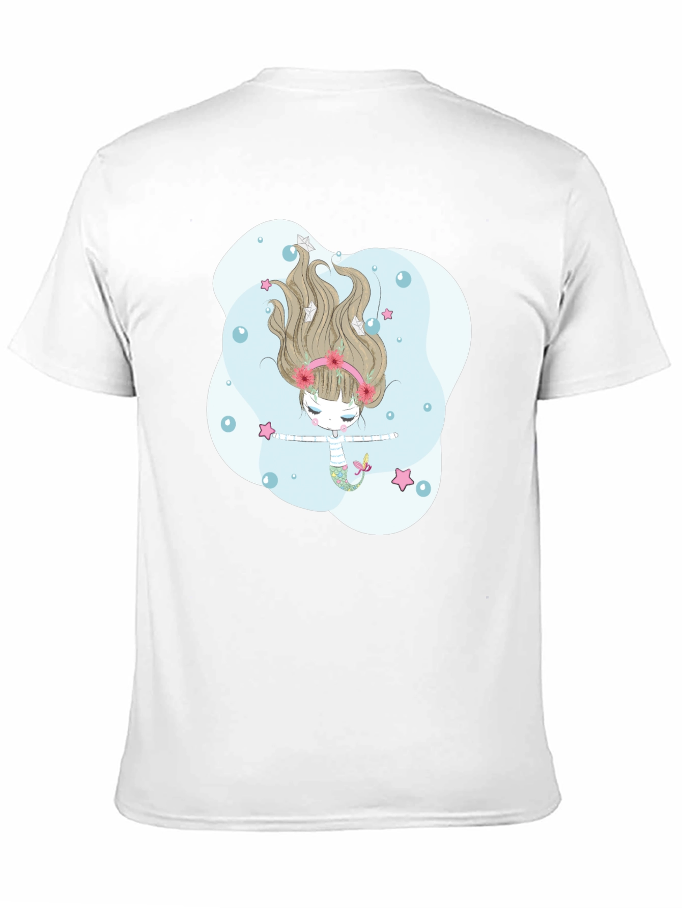 Mermaid Graphic Tee - Mens Black T-Shirt