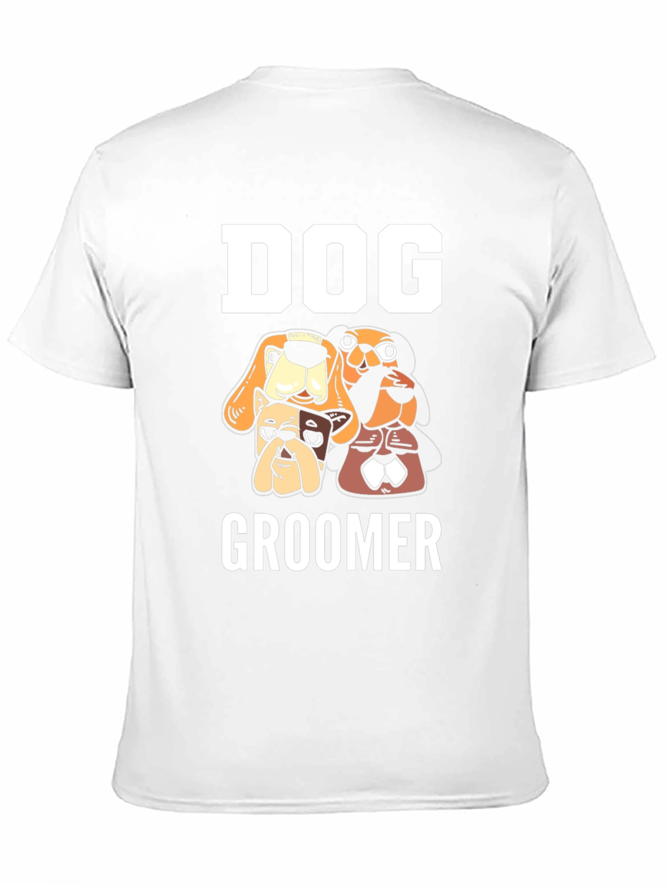 Dog Groomer T-Shirt - Cartoon Dogs Graphic Tee