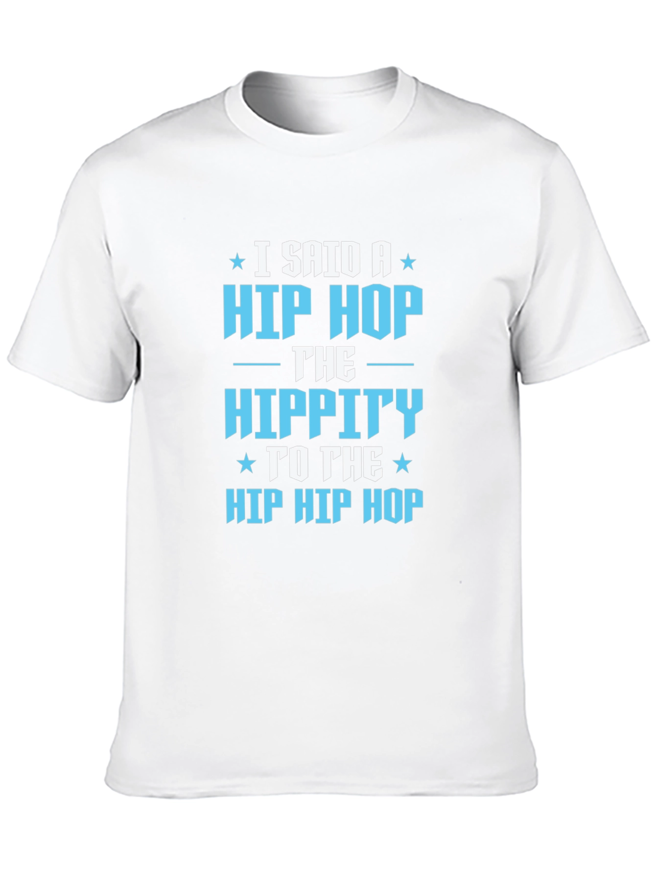 Hip Hop Graphic T-Shirt - Black Cotton Blend Tee