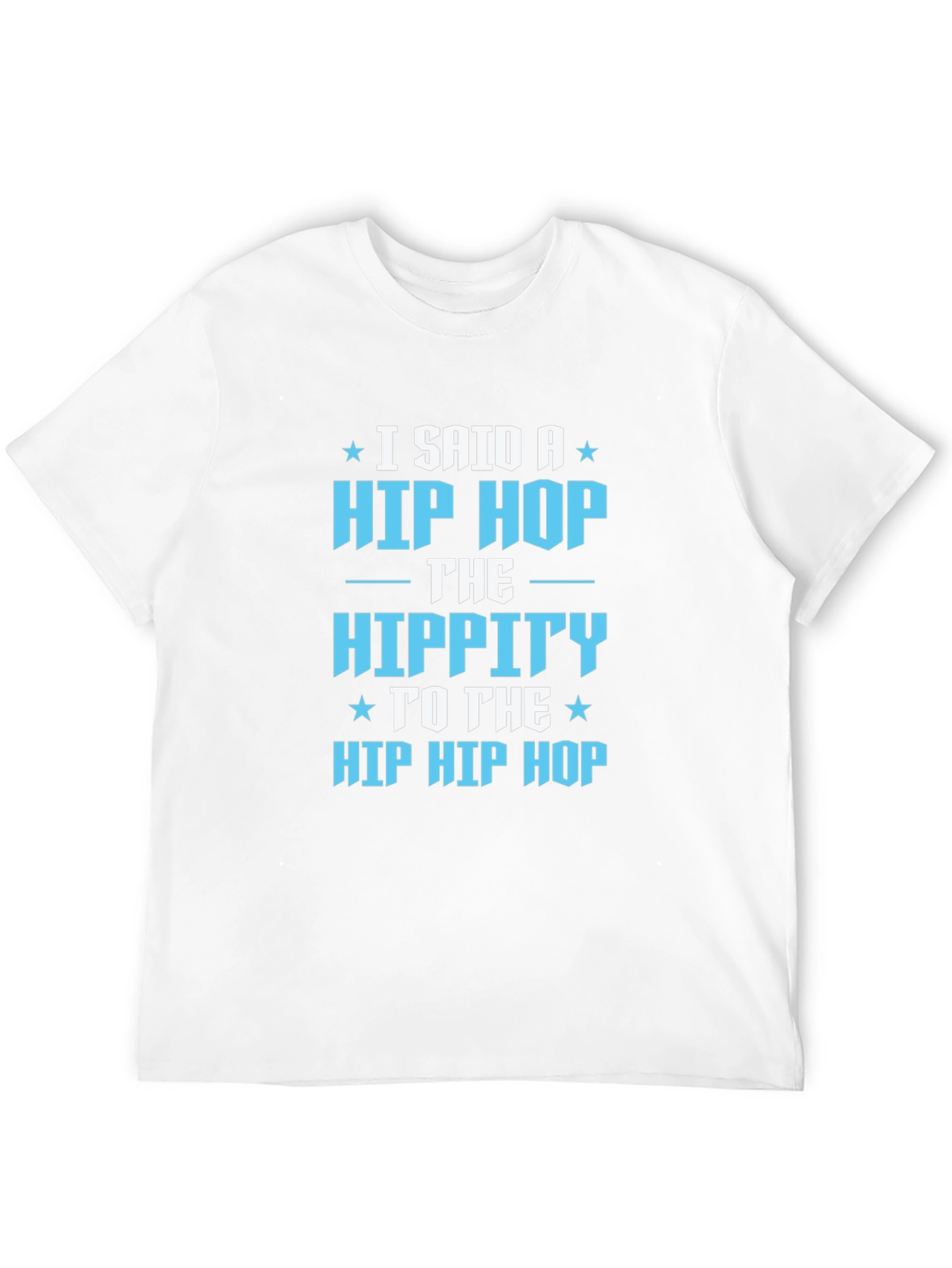 Hip Hop Graphic T-Shirt - Black Cotton Blend Tee
