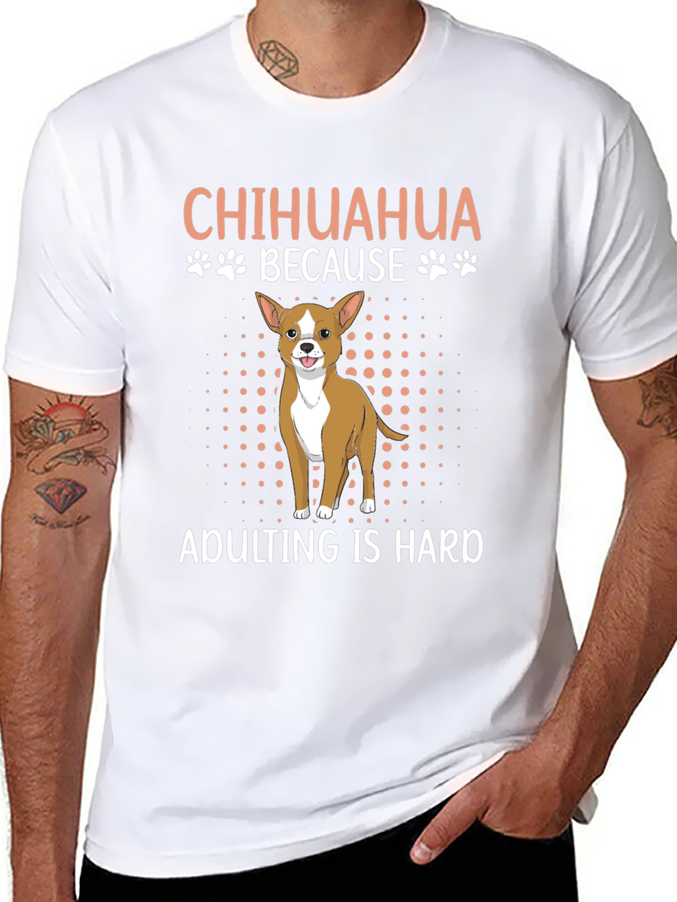 Chihuahua Adulting T-Shirt - Funny Dog Lover Tee