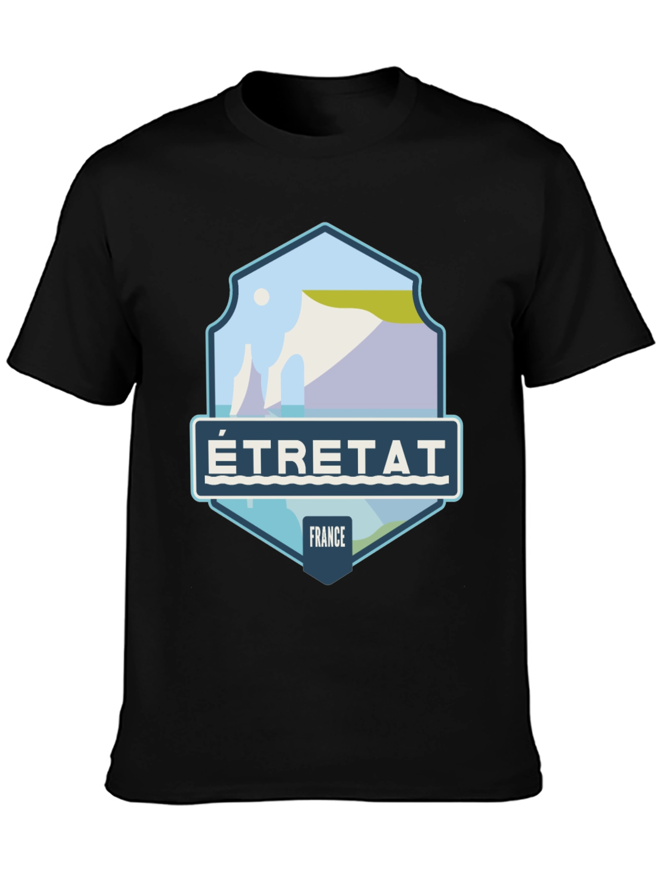 Étretat France Graphic Tee - Coastal Travel Shirt
