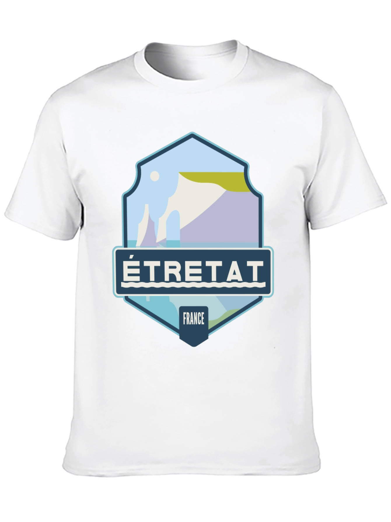 Étretat France Graphic Tee - Coastal Travel Shirt
