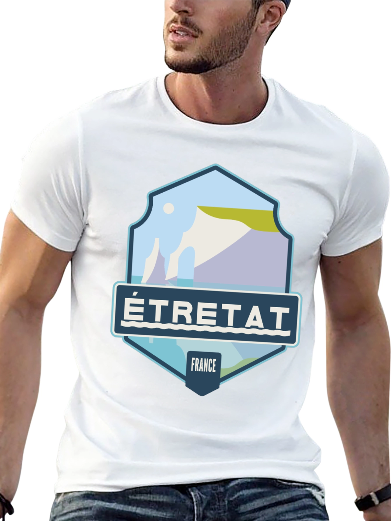 Étretat France Graphic Tee - Coastal Travel Shirt
