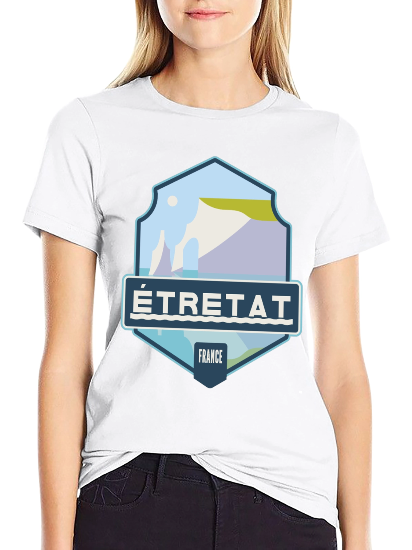 Étretat France Graphic Tee - Coastal Travel Shirt