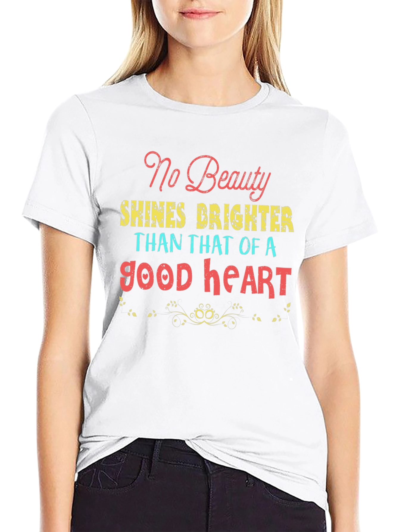 No Beauty Good Heart Graphic Tee