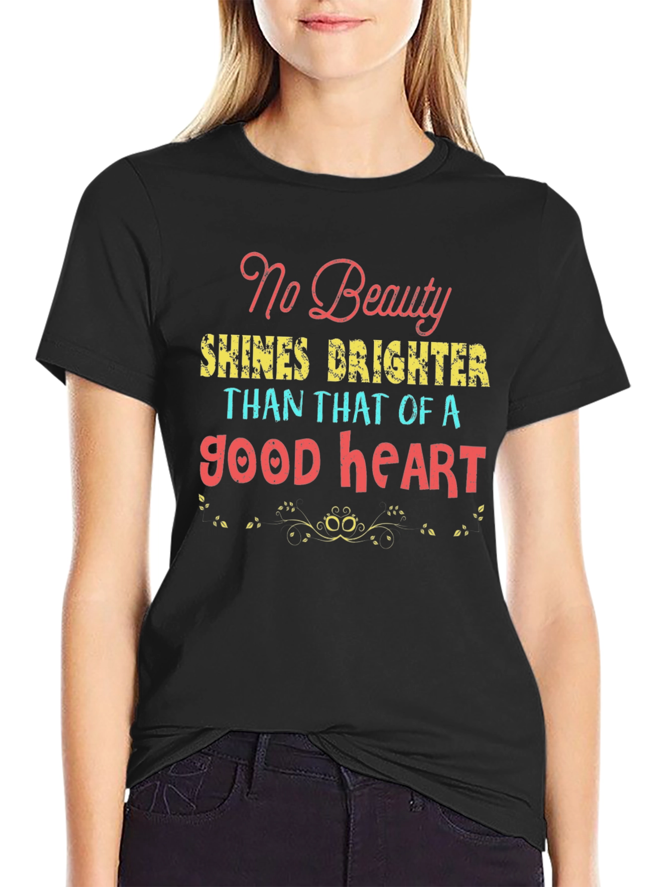 No Beauty Good Heart Graphic Tee