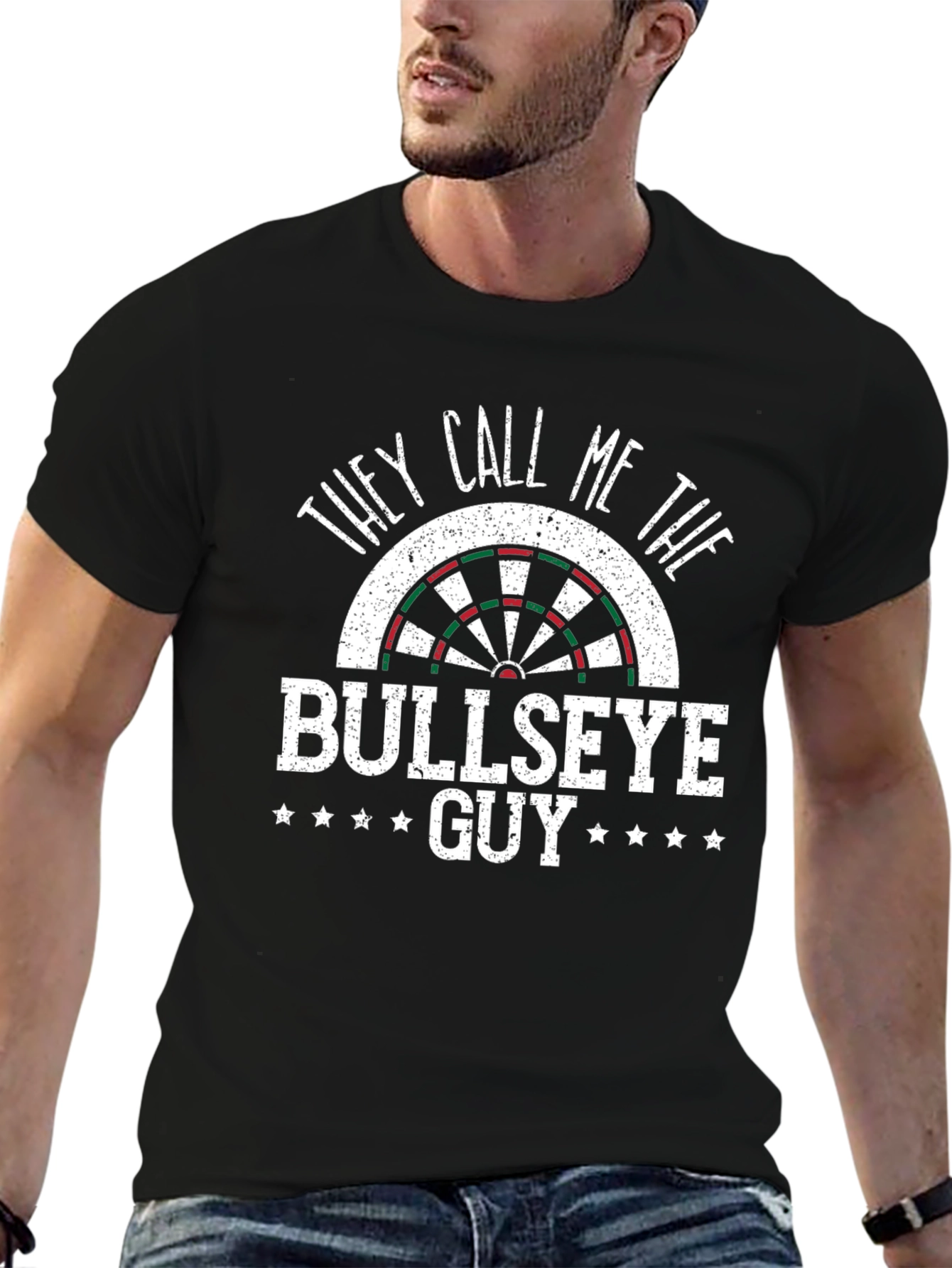 Bullseye Guy T-Shirt - Dartboard Graphic Tee