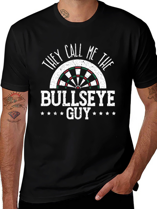Bullseye Guy T-Shirt - Dartboard Graphic Tee