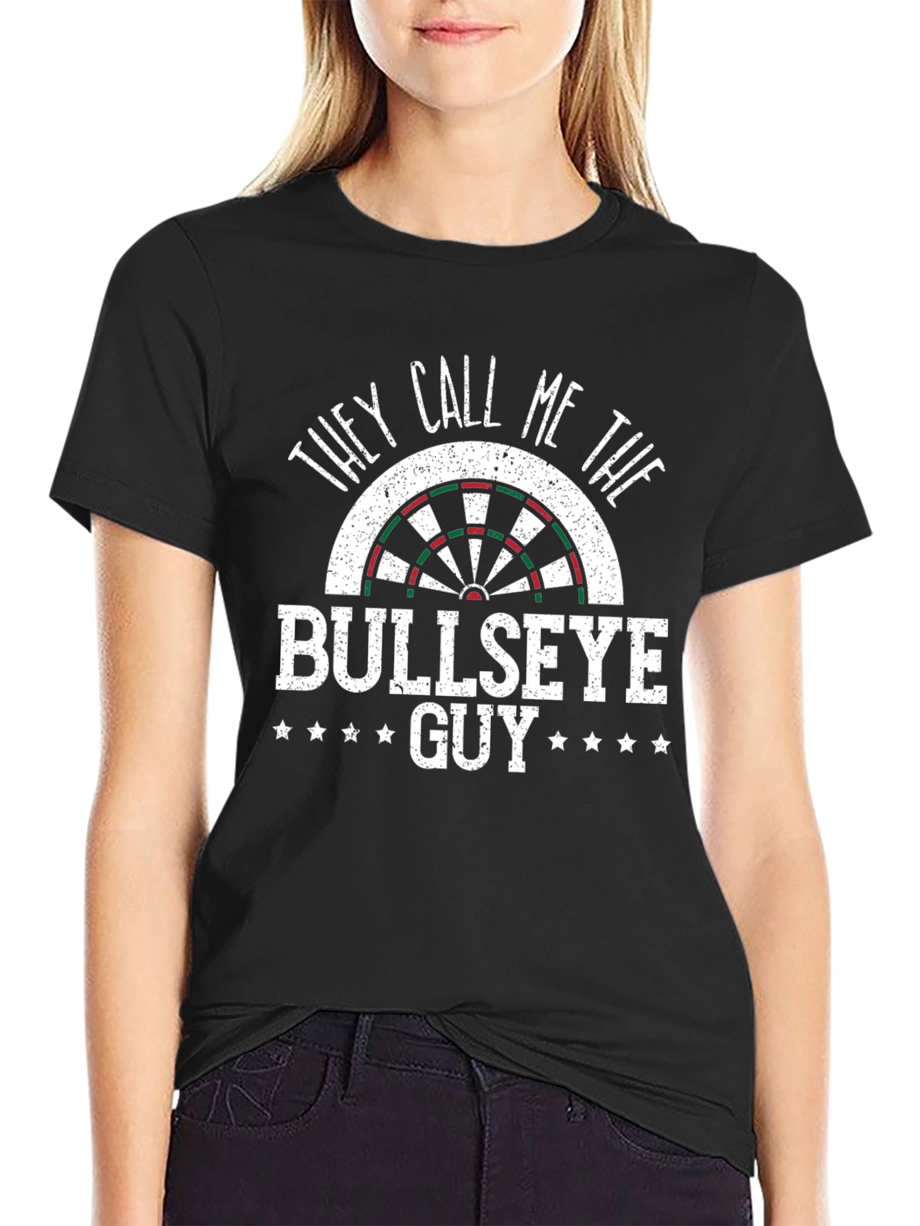 Bullseye Guy T-Shirt - Dartboard Graphic Tee