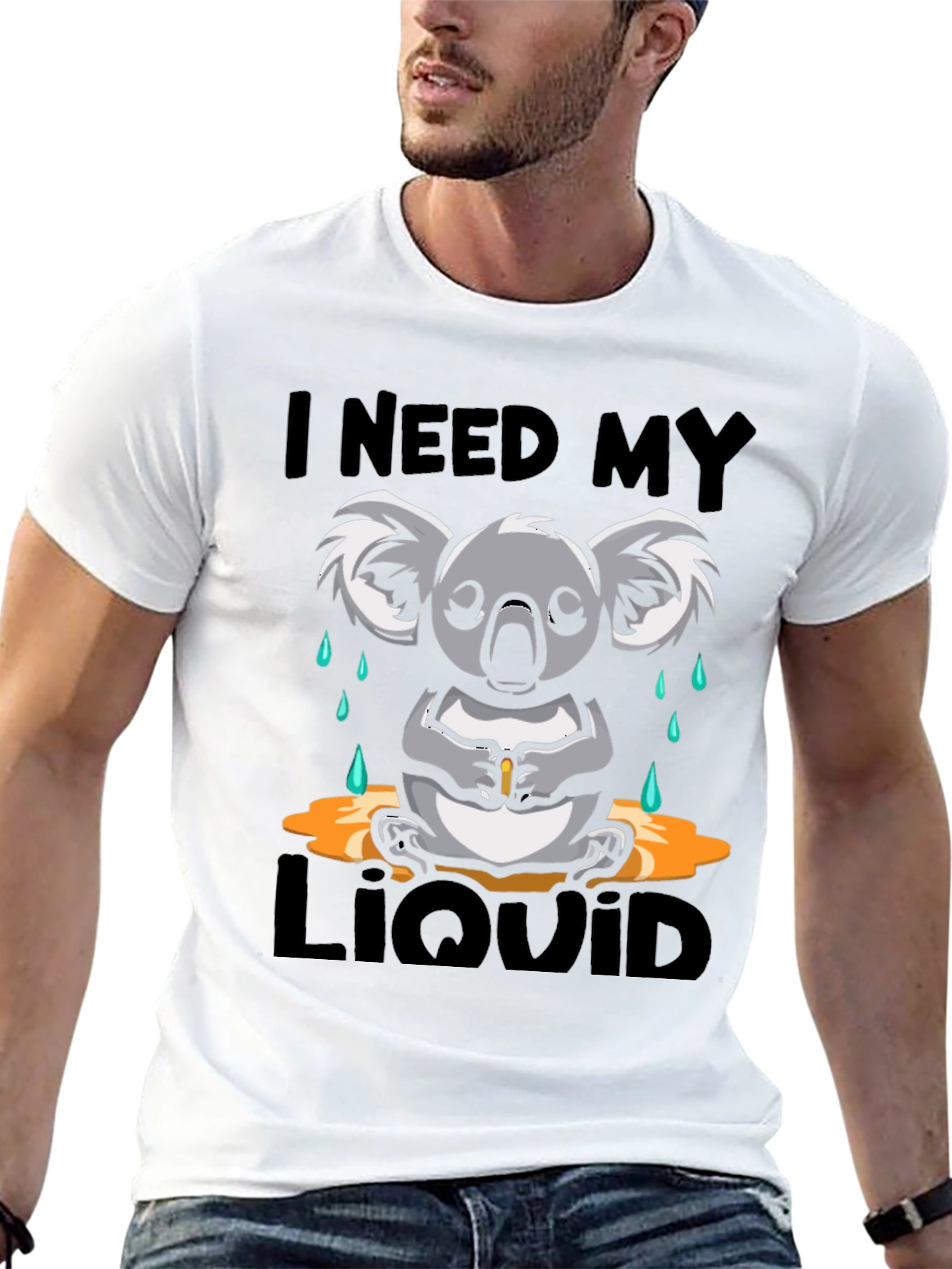 I Need My Liquid Koala Graphic Tee