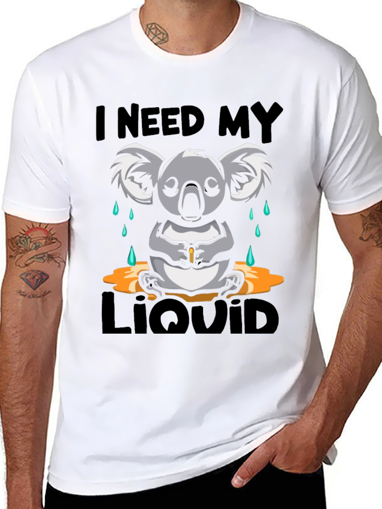 I Need My Liquid Koala Graphic Tee
